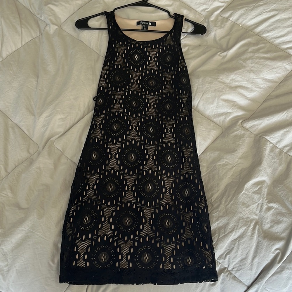 Black and nude dress